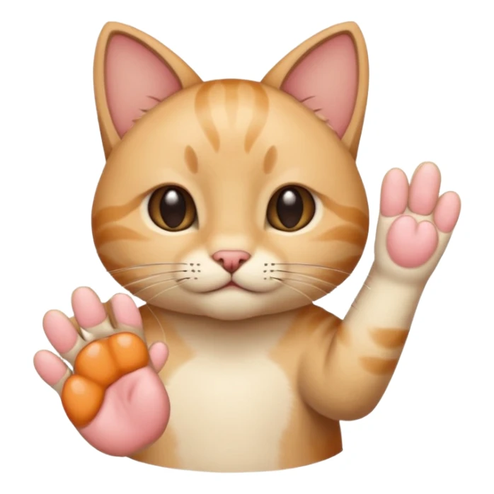 Now it's the same thing, but we want the cat's paw sign. sticker