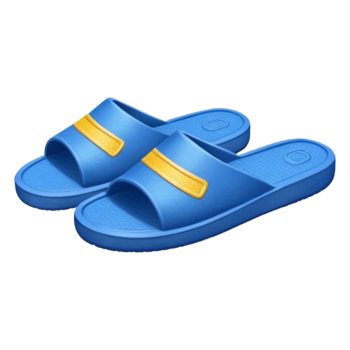 A pair of cool beach slippers sticker