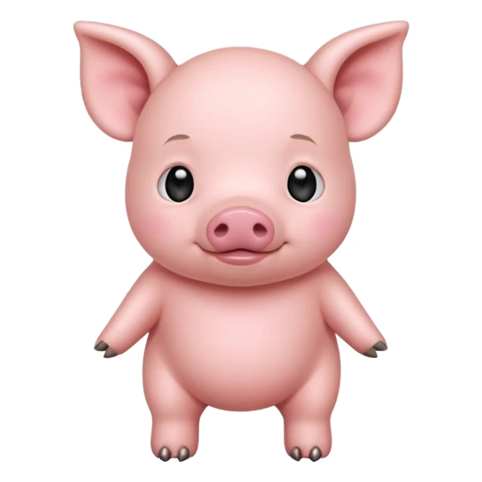 full body of baby pig sticker