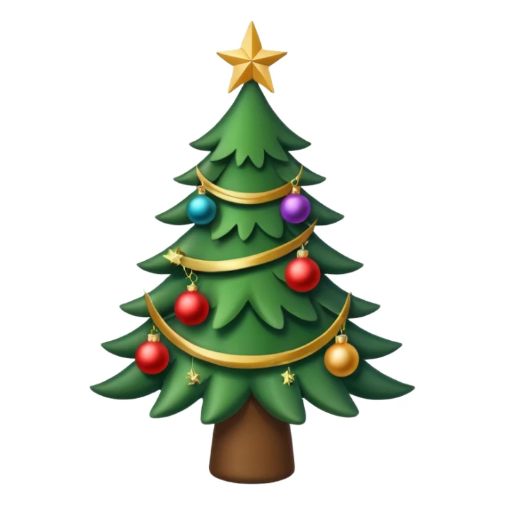 Christmas tree sticker