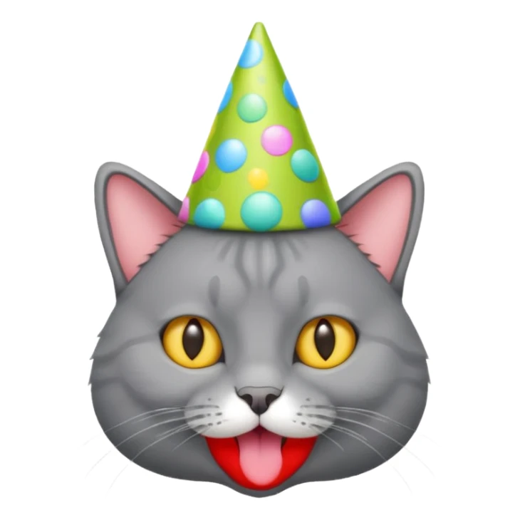 chartreux qui fait la fête sticker