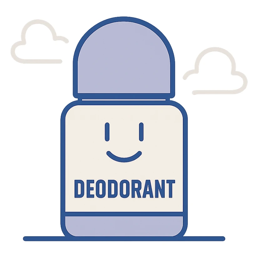 minimalistic roll-on deodorant bottle with no text or label sticker