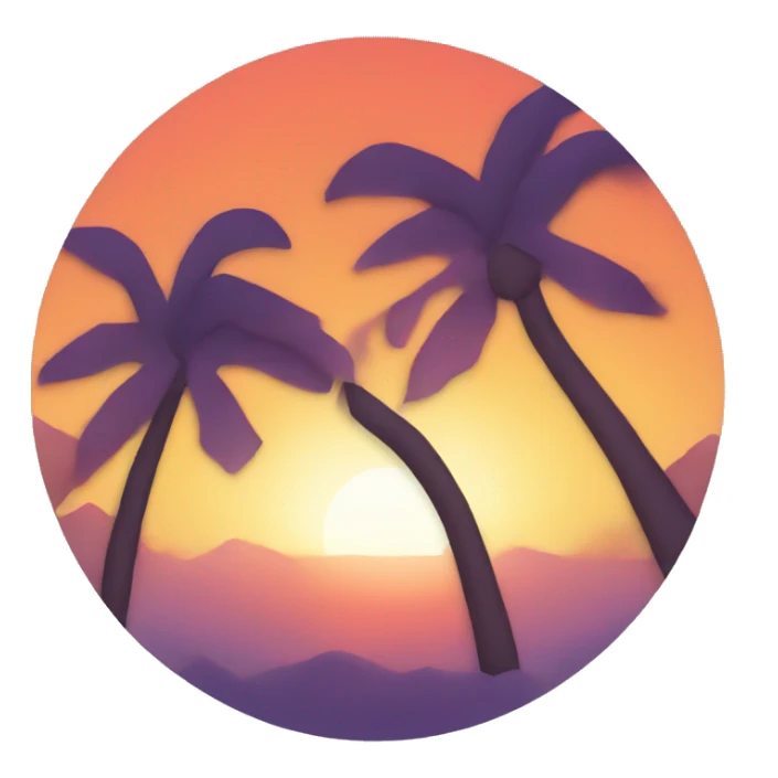 sunset  sticker