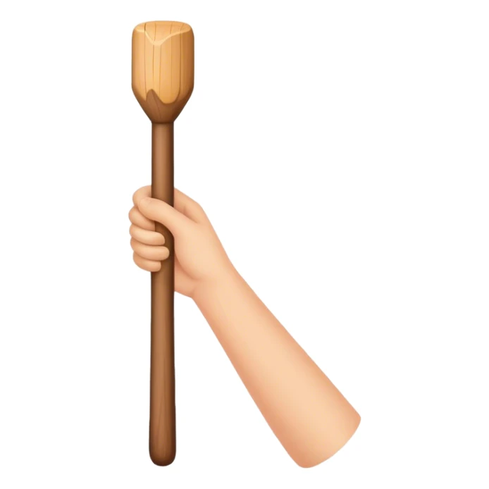 Hand holding Woodstick sticker
