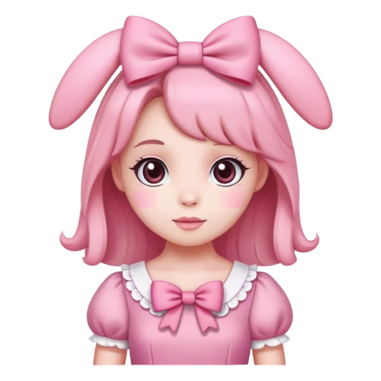 My melody character as a human (girl) sticker