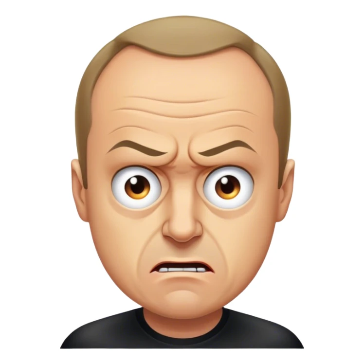 angry Friedrich Merz half body photorealistic picture 8k sticker