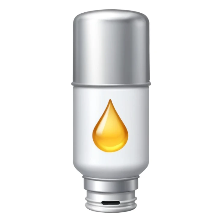 a white color oil paint tube sticker