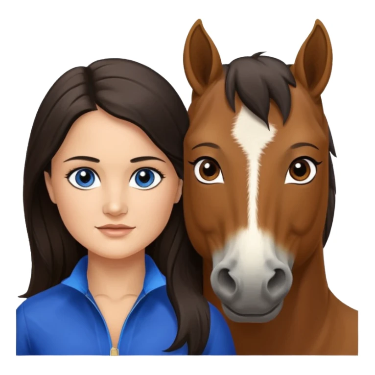 Danica mckellan with brown eyes. Trevor Donovan with blue eyes. Brown horse. sticker