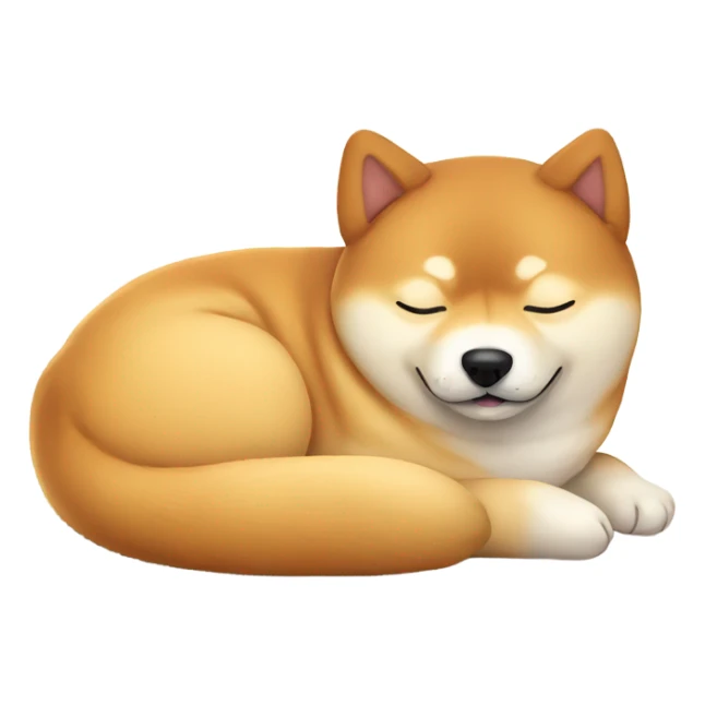 Cute Shiba Inu sleeping sticker