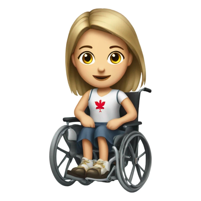 Poland Girl in a wheelchair  sticker