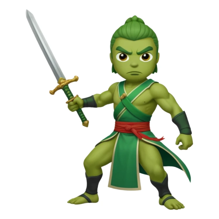 Use pepe as a foundation and turn it into Gan Ning sticker