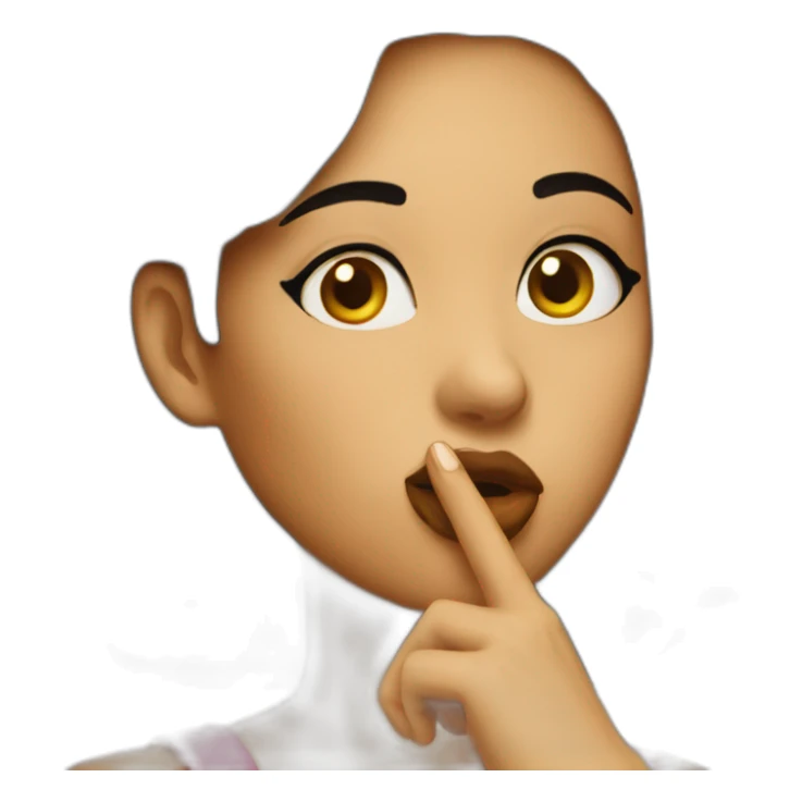 woman blowing kiss sticker