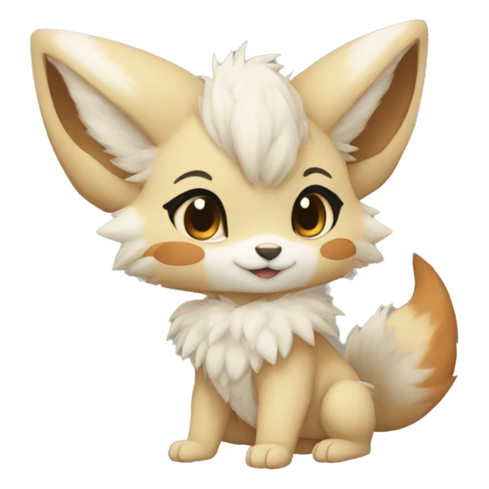 Anthro Chibi-style-Fur-Sona-Fakémon Full Body sticker