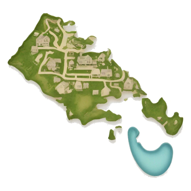 Outline of Nantucket Island, Massachusetts  sticker