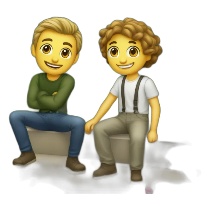 Adam et Ève dans le jardin d’Eden sticker