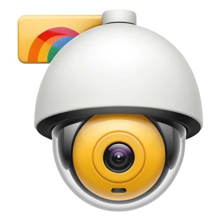 Security Camera white sticker