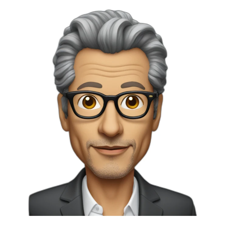 Jeff goldblum innovation consultant wearing glasses sticker