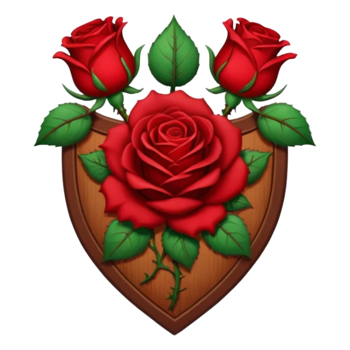 brasão sangrando medieval rosa de sangue vermelha sticker