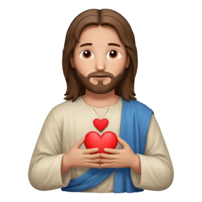 Jésus avec un cœur dans ses mains

 sticker