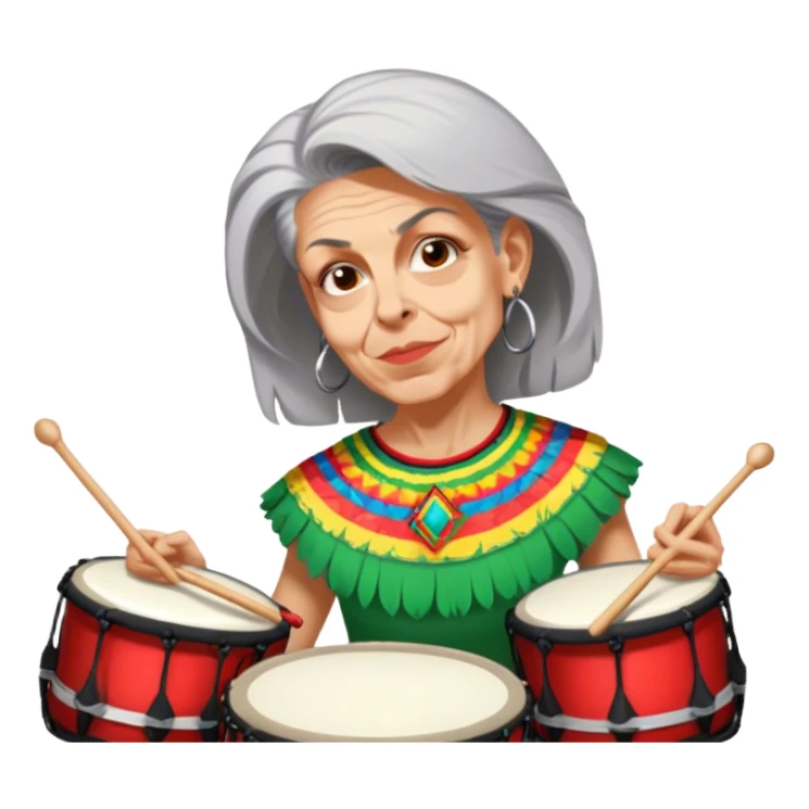 Festive Drummer sticker