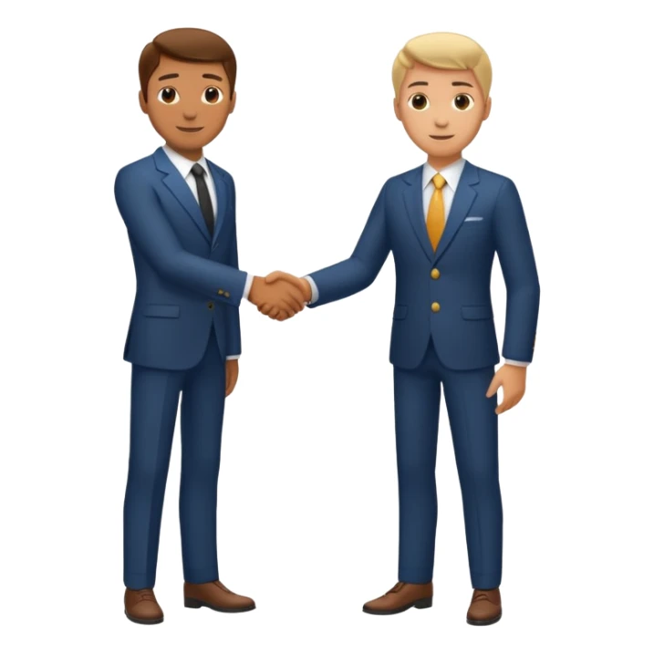 business handshake sticker