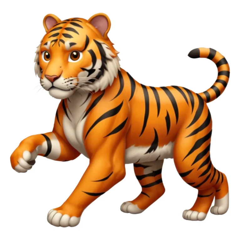High resolution of a runnig tigar sticker