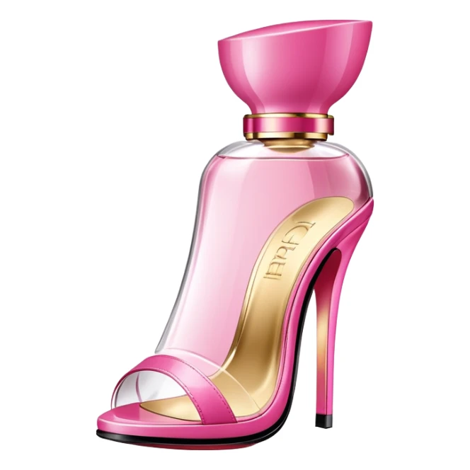 Perfume tacón Carolina Herrera Rosa  sticker