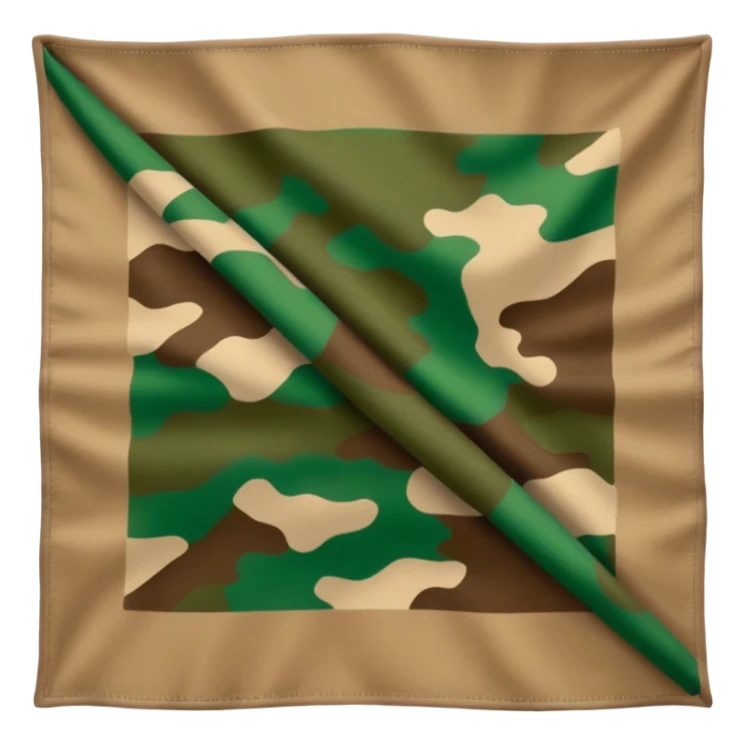 camouflage bandana sticker