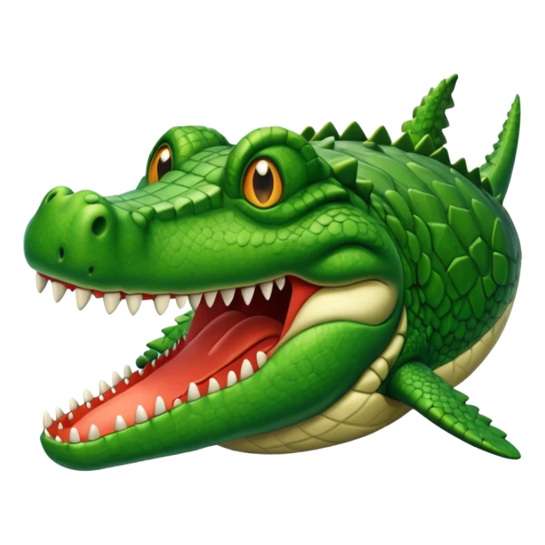 Un avion con cabina de cara de cocodrilo sticker