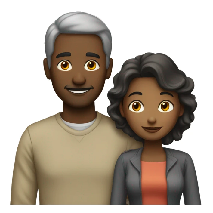 Man and woman living together sticker