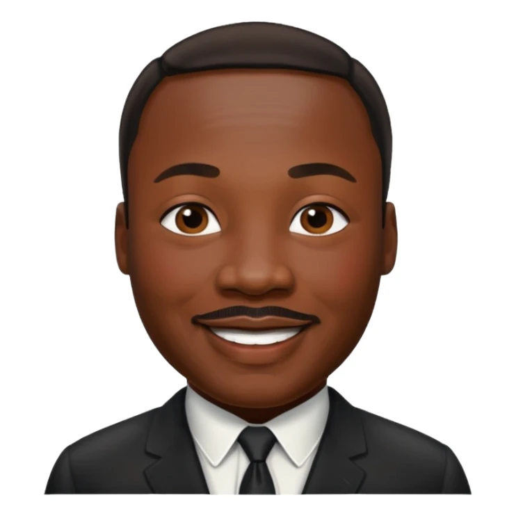 Fatt Martin Luther King JR. sticker