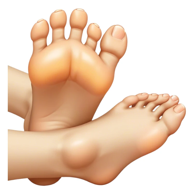 Main entrain de stimuler un point réflexe du pied sticker