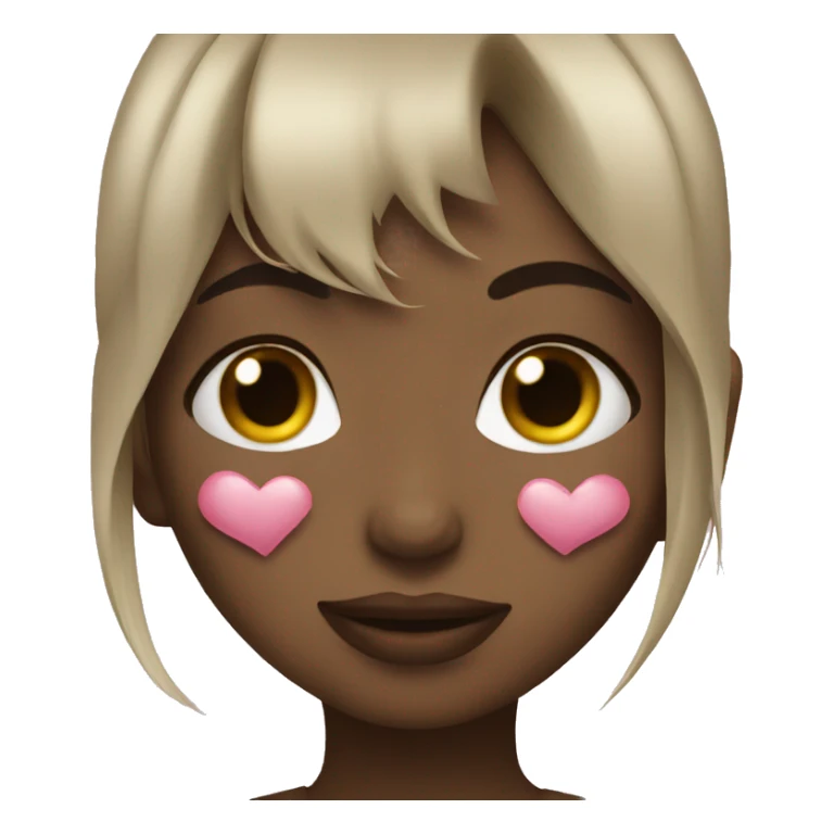 girl with kiss  sticker