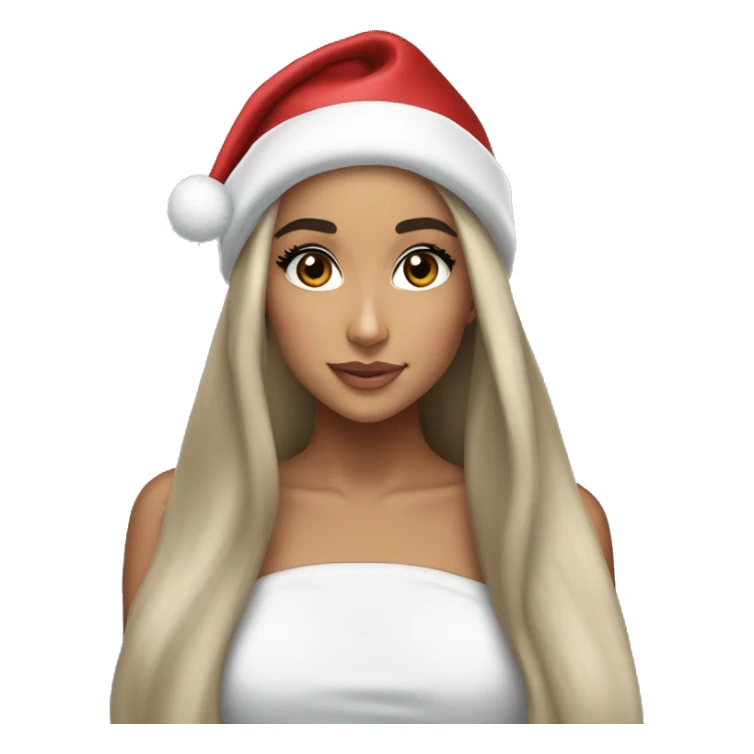 ariana grande avec un bonnet de noel  sticker