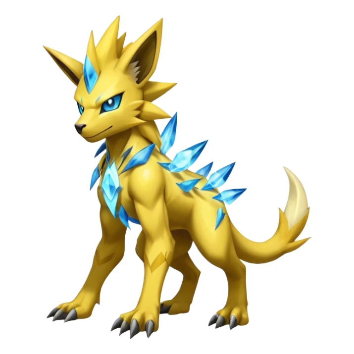 Shiny Epic Handsome Badass Manectric-Zeraora-hybrid (Full body) sticker