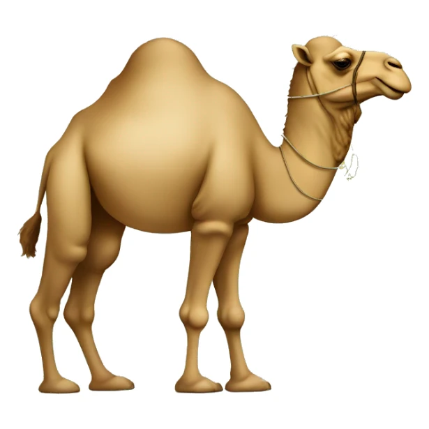 Camel and money on top of it sticker
