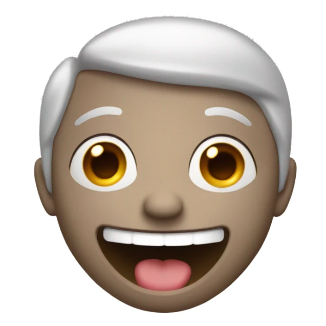 face with eyes looking up, mouth open, and look of satisfaction sticker