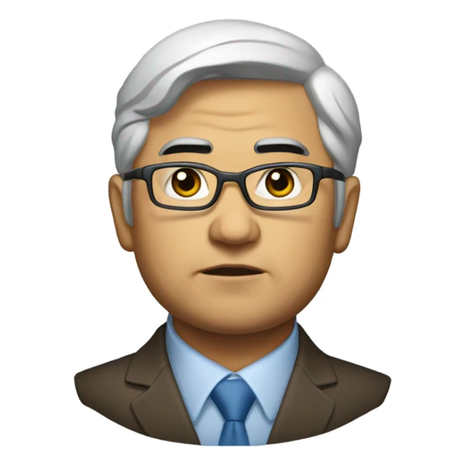 Kassym-Jomart Tokayev photorealistic serious sticker