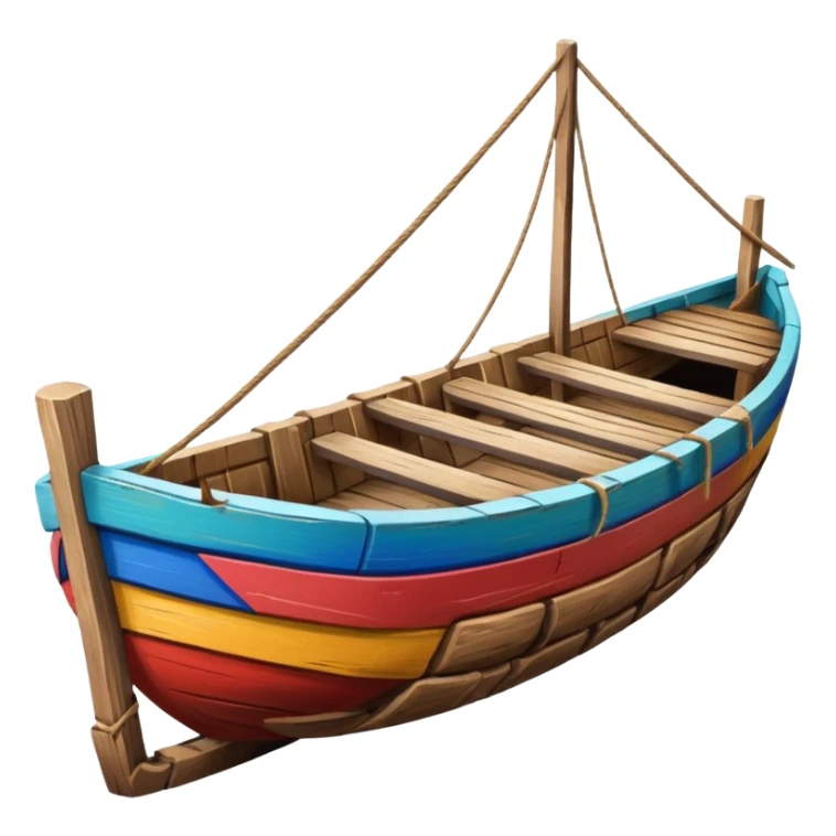 philippine local island boat with two logs on the side sticker