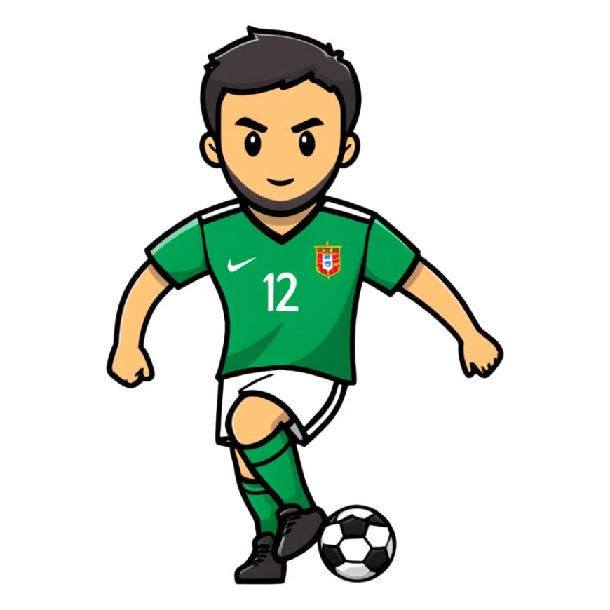 Rafa Silva, Portuguese footballer in action sticker