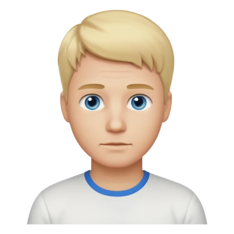 male short blond hair blue eyes 5ft 9 140lbs Italian sticker