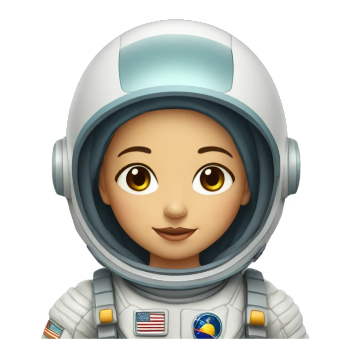 Niña con cancer astronauta sticker