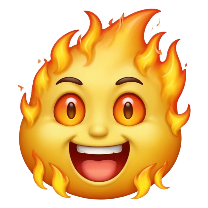 emoji face with burning eyes and vomiting sticker