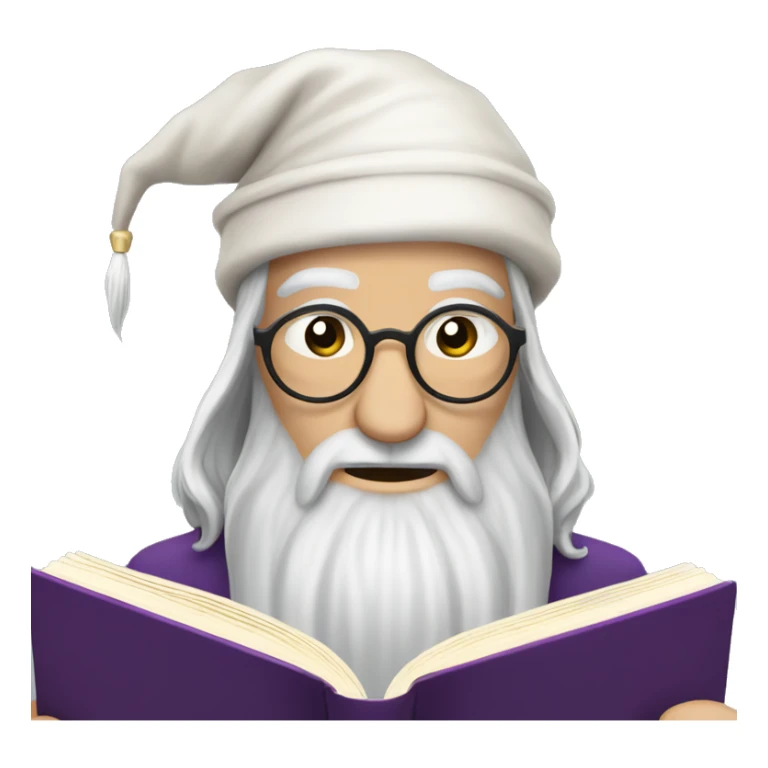 Dumbledore reading book sticker