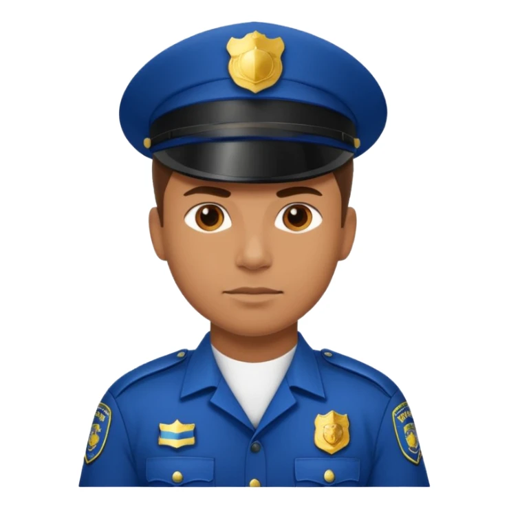 muscular police sticker