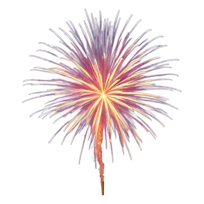 Fireworks sticker