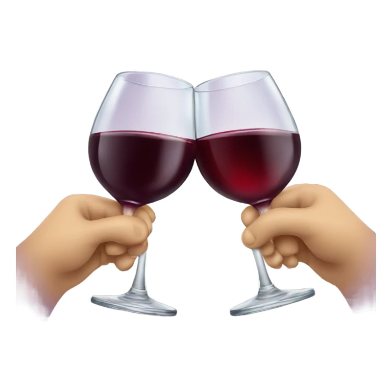 Two glasses of red wine cheersing sticker