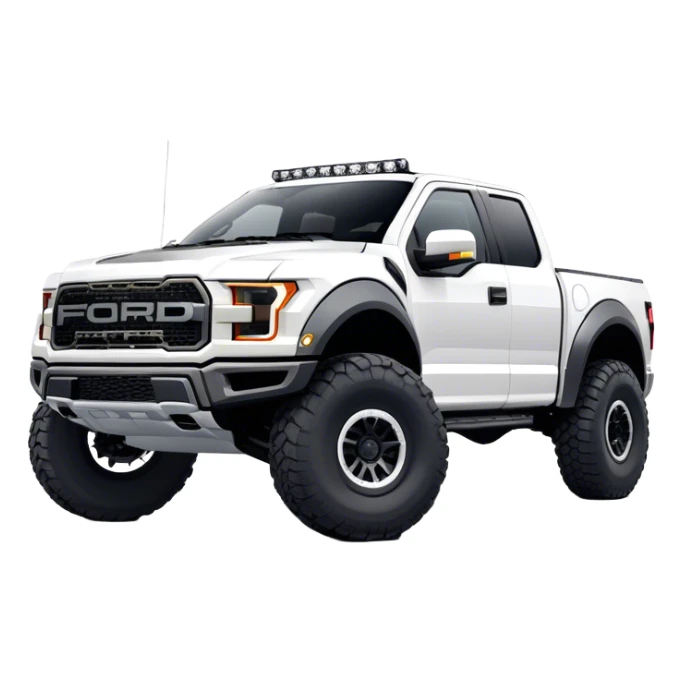 Ford f150 Raptor - Ford (Model Year: 2024) (Iconic colour: White) sticker