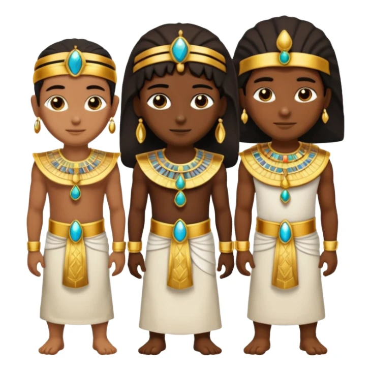 group of egipcian people sticker