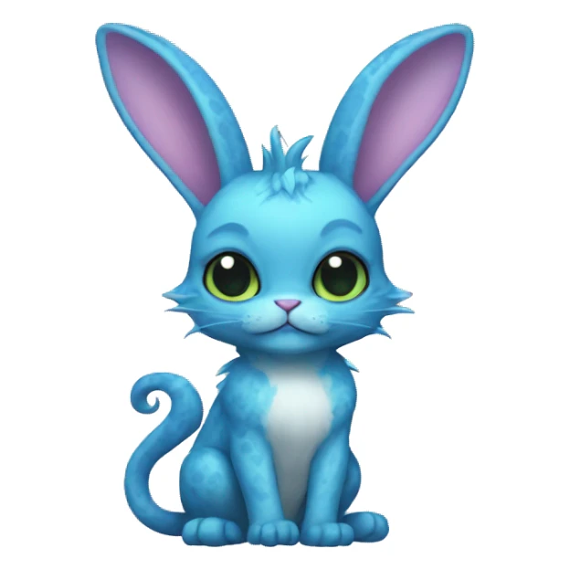 Blue Gremlin Dragon Bunny Cat Sweet Pea Peanut sticker